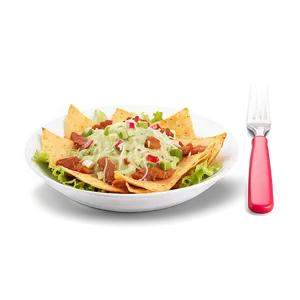 Nachos With Caesar Salad Topping Png 06122024 PNG Image