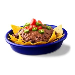 Nachos With Refried Beans Png Gnr PNG Image