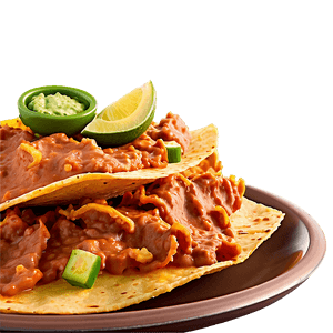 Nachos with Refried Beans PNG xej4 PNG with transparent background
