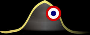 Napoleonic War Era Bicorne Hat PNG image with transparent background