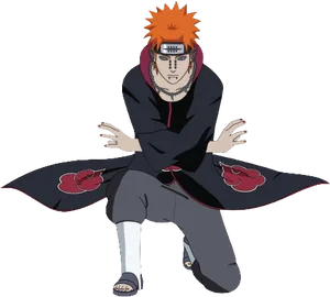 Naruto Akatsuki Member Pose PNG Image