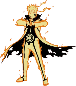 Naruto Kurama Chakra Mode PNG Image