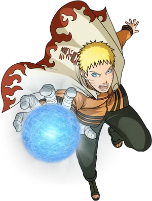 Naruto Rasengan Power Up PNG Image