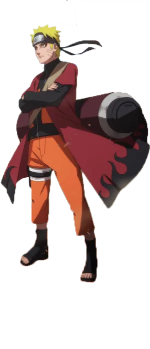 Naruto_ Sage_ Mode_with_ Scroll PNG Image