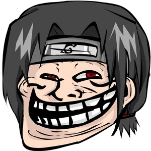 Naruto Trollface Mashup PNG Image