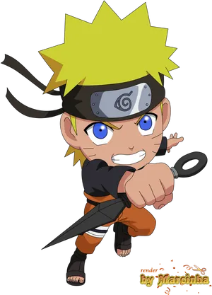 Naruto Uzumaki Readyfor Battle PNG Image