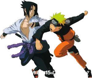 Naruto_vs_ Sasuke_ Anime_ Showdown PNG Image