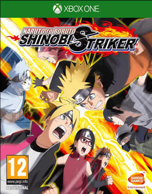 Narutoto Boruto Shinobi Striker Xbox One Cover Art PNG image with transparent background