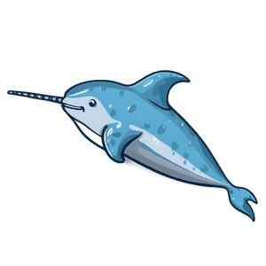 Narwhal Illustration PNG brr99 PNG image with transparent background