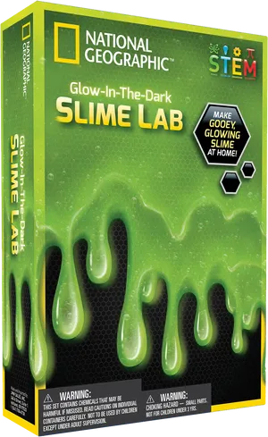 National Geographic Glowinthe Dark Slime Lab Kit PNG Image