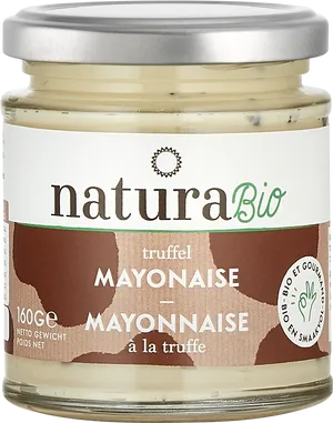 Natura Bio Truffle Mayonnaise Jar160g PNG Image