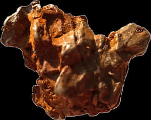 Natural Brown Rock Texture PNG image with transparent background