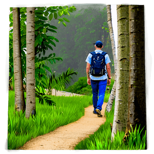 Nature Trail Walking PNG wrf PNG image with transparent background