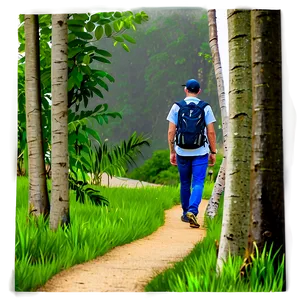 Nature Trail Walking Png Wrf PNG Image