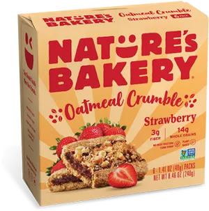 Natures Bakery Oatmeal Crumble Strawberry Box PNG Image