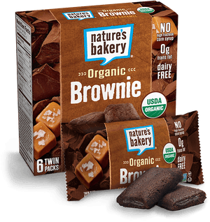 Nature's Bakery Brownie Salted Caramel , Png Download - Nature's Bakery Organic Brownie, Transparent Png PNG image with transparent background