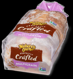 Natures Own Perfectly Crafted Multigrain Bread PNG image with transparent background