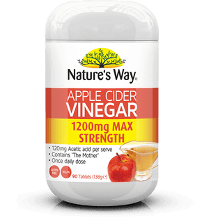 Natures Way Apple Cider Vinegar Supplement PNG with transparent background