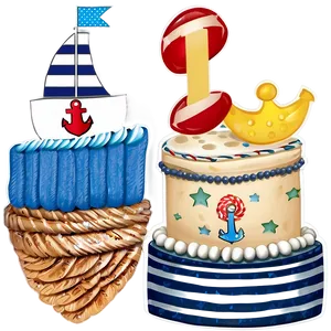 Nautical 1st Birthday Theme Png Ulu49 PNG Image