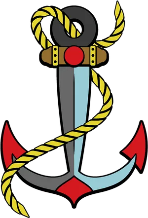 Nautical Anchor Graphic PNG Image