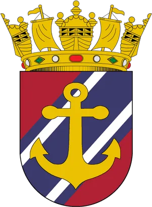 Nautical Heraldry Crest PNG Image