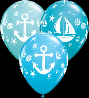 Nautical Themed Balloons PNG with transparent background