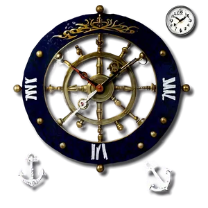 Nautical Wall Clock Png Vhg PNG Image