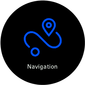 Navigation Icon Blue Path PNG image with transparent background