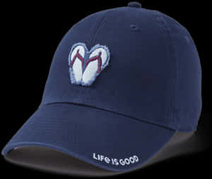 Simple Flip Flops Tattered Chill Cap - Baseball Cap, HD Png Download PNG image with transparent background