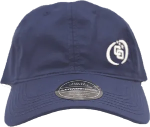 Navy Blue Sports Cap Logo PNG Image