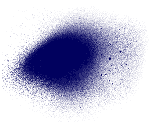 Blue Paint Spray - Circle, HD Png Download PNG