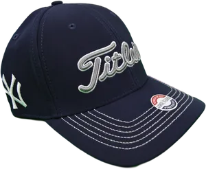 Navy Blue Yankees Titleist Cap PNG Image