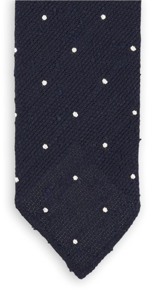 Navy Dot Pattern Tie PNG Image