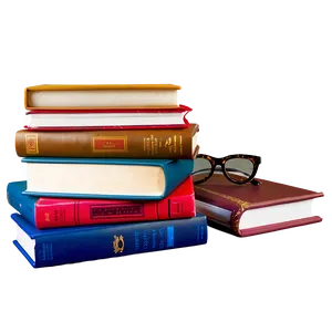 Neatly Stacked Books Png 94 PNG Image