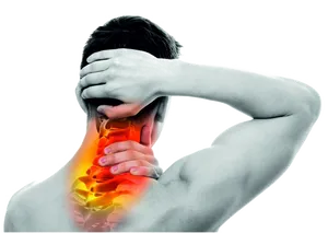 Neck Pain Visualization PNG Image