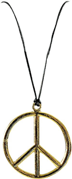 Necklace Clipart Gangsta - Peace Necklace, HD Png Download PNG image with transparent background