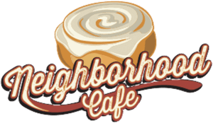 Neighborhood Cafe Logo PNG image with transparent background