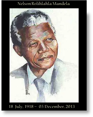 Nelson Mandela Portrait PNG Image