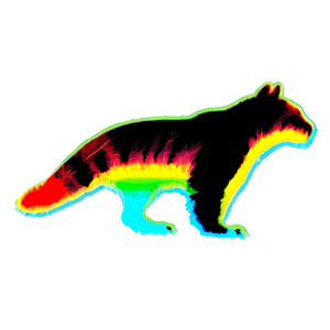 Neon Animal Silhouettes PNG ifj PNG image with transparent background