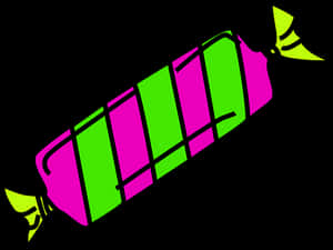 Neon Candy Wrap Vector PNG image with transparent background