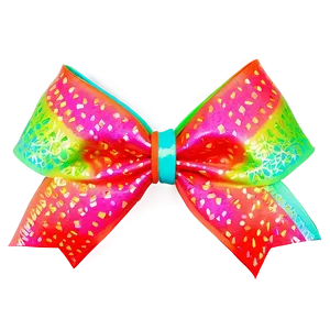 Neon Cheer Bow Png 06212024 PNG Image