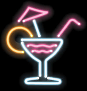Transparent Coctail Png - Neon Drinks Sign Png, Png Download PNG image with transparent background