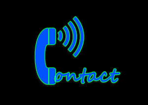 Neon Contact Icon PNG image with transparent background