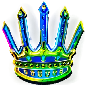 Neon Crown Icon Png 06272024 PNG Image