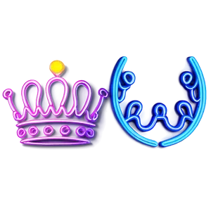 Neon Crown Sign Png 75 PNG Image