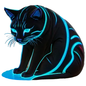 Neon Crying Cat Png Qls96 PNG Image