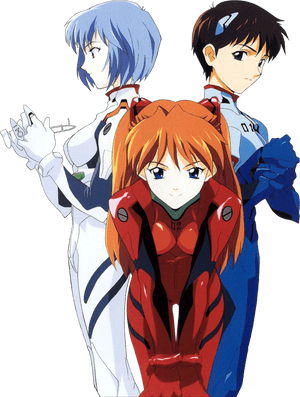 Neon Genesis Evangelion Main Characters, HD Png Download PNG image with transparent background