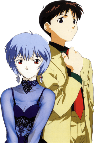 Neon Genesis Evangelion - Neon Genesis Evangelion Rei X Shinji, HD Png Download PNG image with transparent background