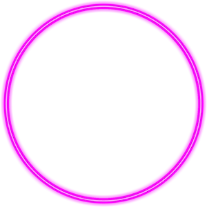 Neon Glow Circle Pink PNG Image