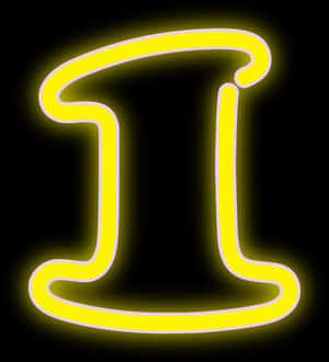 Neon Glow Letter L PNG with transparent background